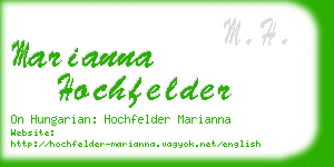 marianna hochfelder business card